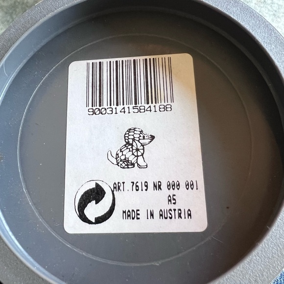 Authentic Swarovski Crystal Dog Figurine vintage w/ certificate - Picture 10 of 12